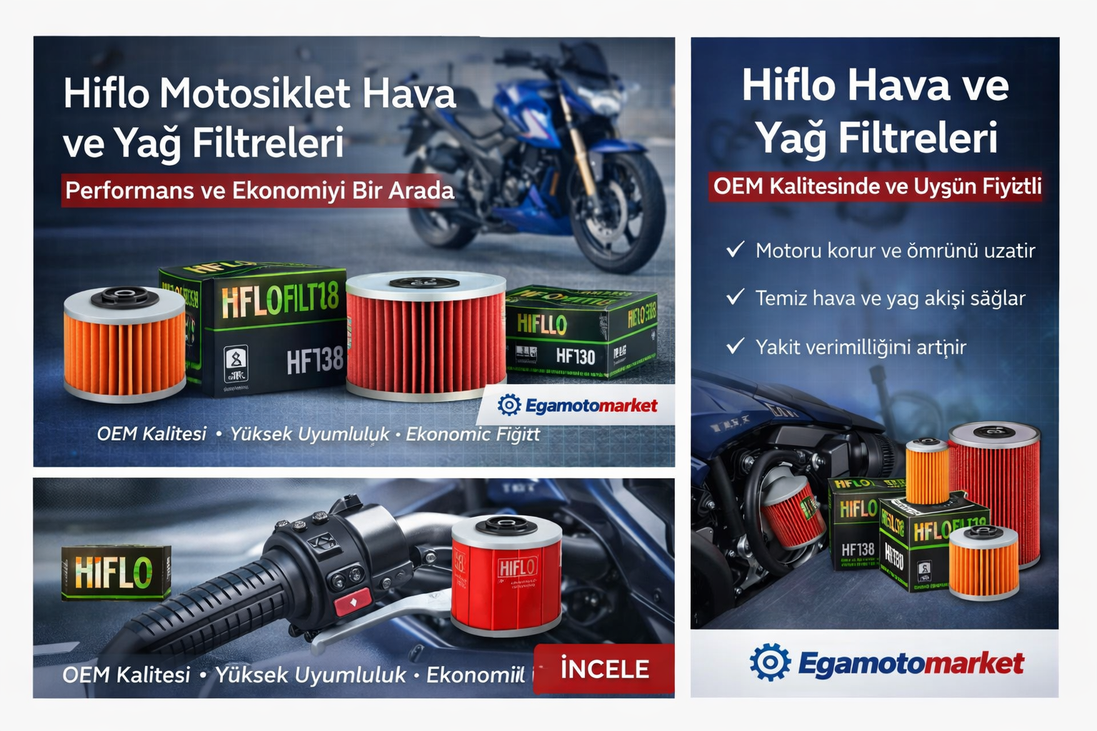 Hiflo Hava ve Yağ Filtreleri ile Motorunuzu Koruyun