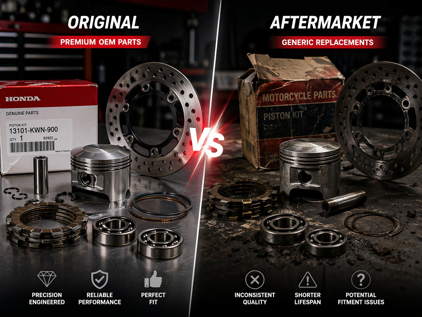 Honda Motosikletlerde Orijinal Parça Kullanmanın Önemi