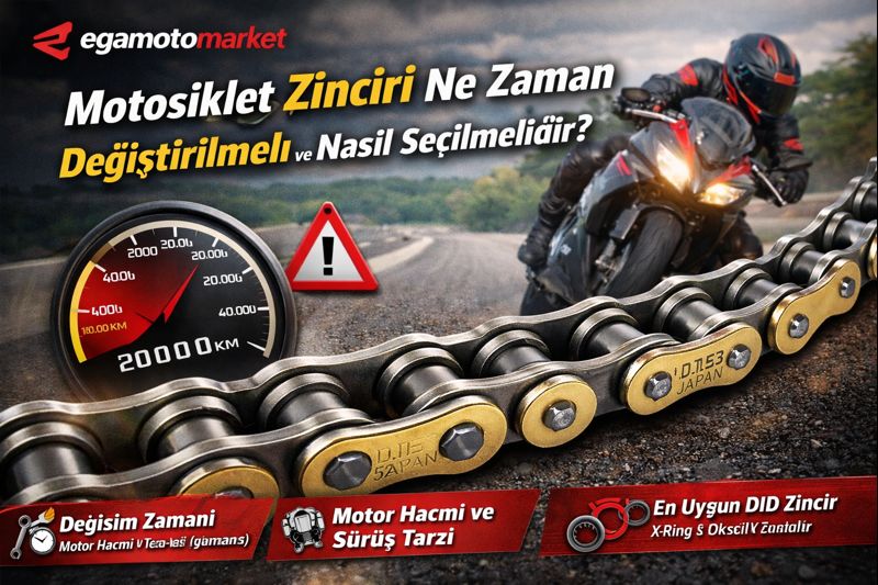 Motosiklet Zinciri Ne Zaman Değiştirilmeli ve Nasıl Seçilmelidir?