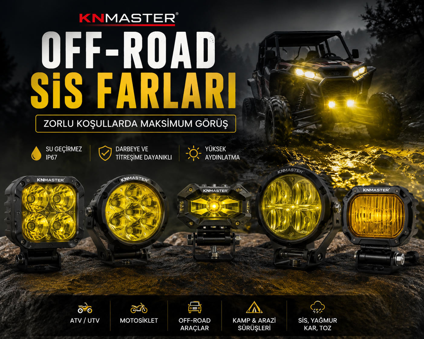 Off-Road Sis Farı Neden Önemlidir? Güvenli Sürüş İçin Doğru Aydınlatma
