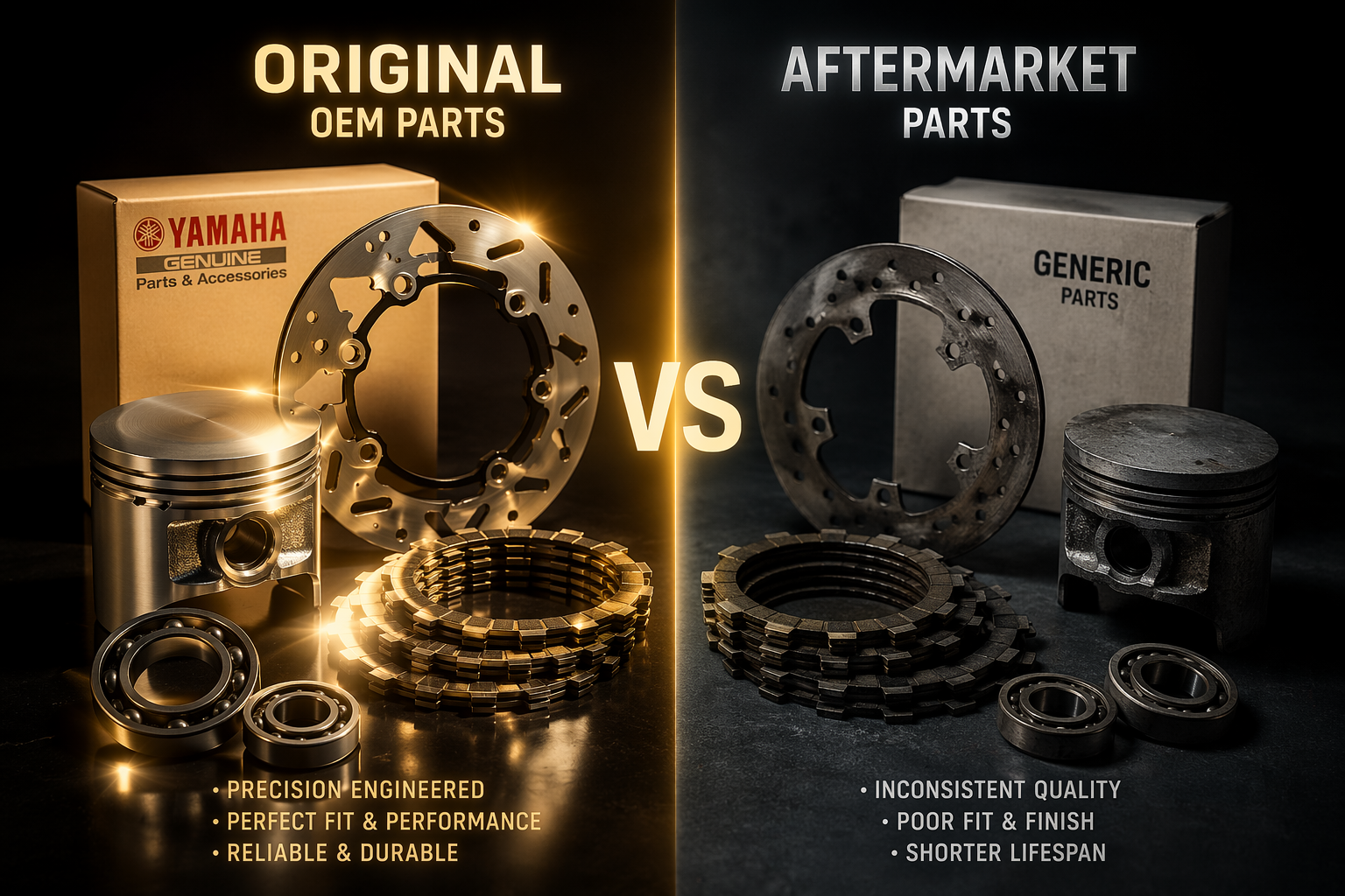 Yamaha Motosikletlerde Orijinal Parça Kullanmanın Önemi.!