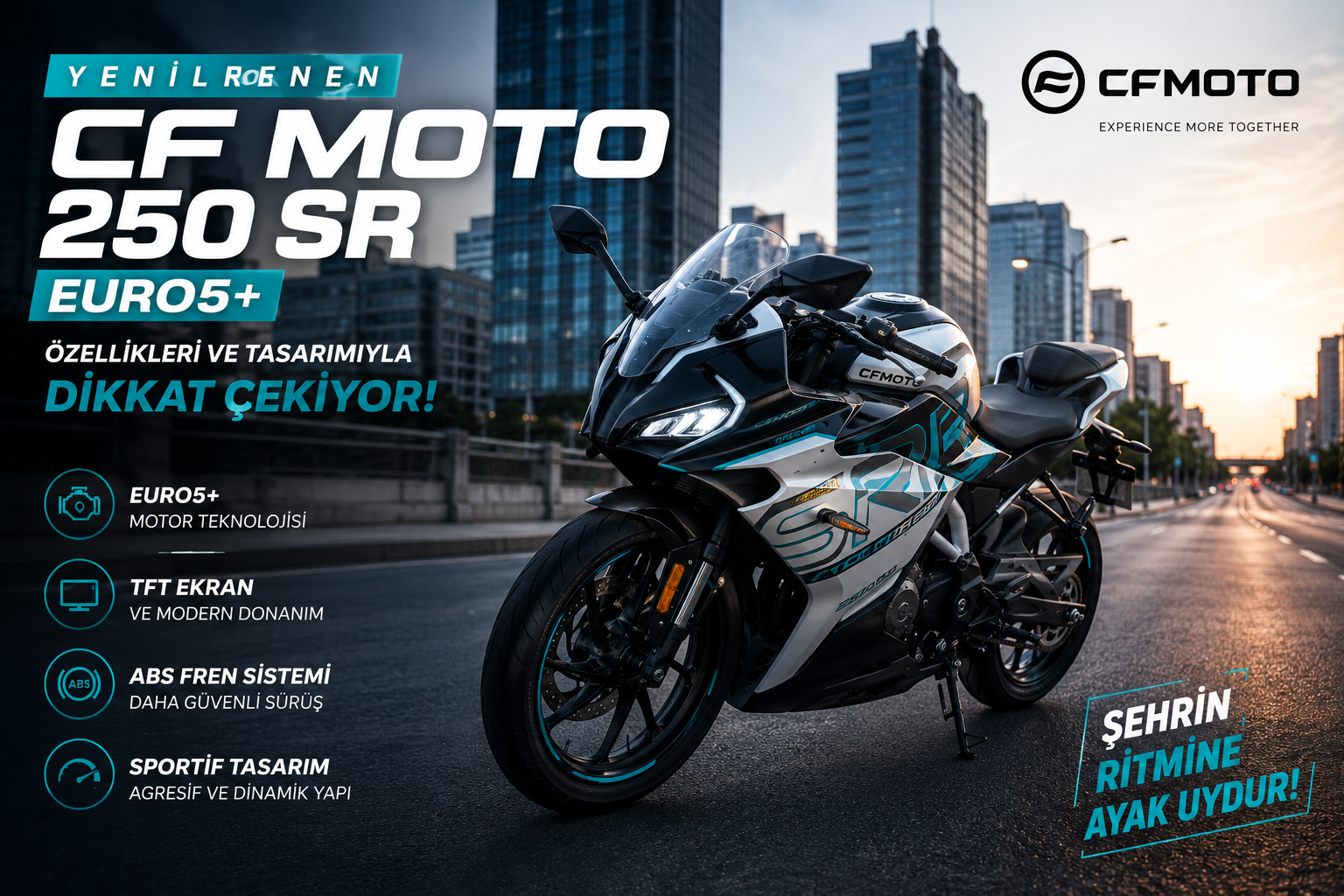 Yenilenen CF MOTO 250 SR Euro5+ Özellikleriyle Dikkat Çekiyor