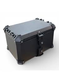 45l Adventure Alüminyum Motosiklet Top Case Siyah – Universal Arka Çanta