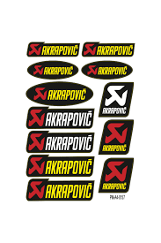 A4 Sticker Seti Akrapovic