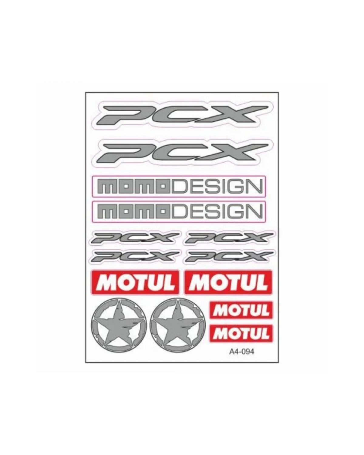 A4 Sticker Seti Honda Pcx Momo Desıgn - Motul 094