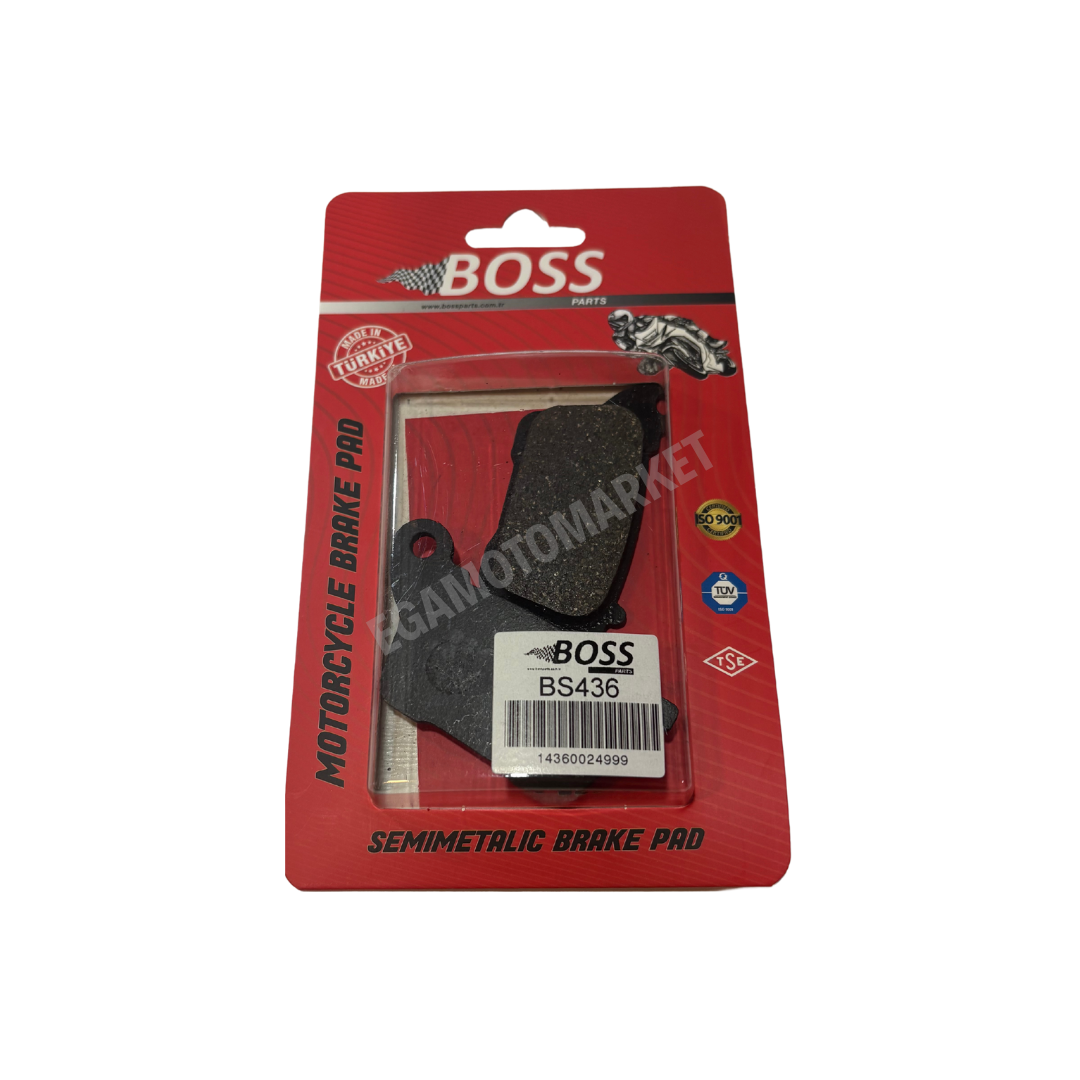 Arka Fren Balatası Boss - Honda Cbr 600rr 1000rr 2008-2019, Yamaha Yzf R6, R1, Gsx-r 600/750, Kawasaki Zx6r, Zx10r