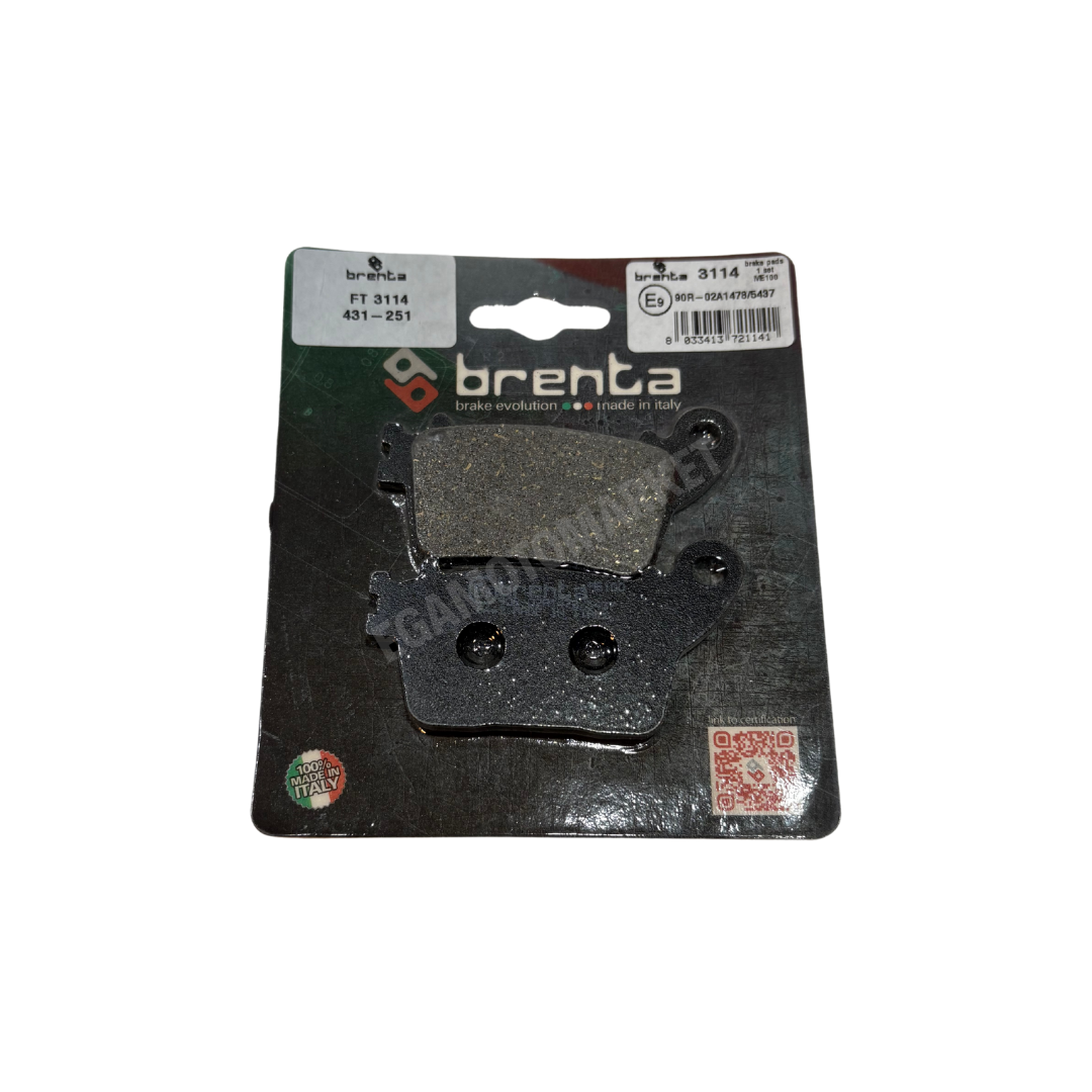 Arka Fren Balatası Brenta Organik Honda Cbr 1000rr 2008-2019 Cbr 600f 600rr Nc 700d Integra Kawasaki Zx6r Zx10r Yamaha Yzf R6 R1