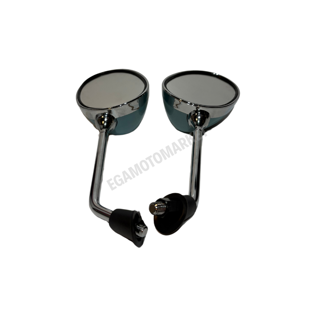 Arora Cappuccino 50 125 Mavi Ayna Takımı | Sağ Ve Sol Uyumlu Dikiz Aynası (turkuaz)