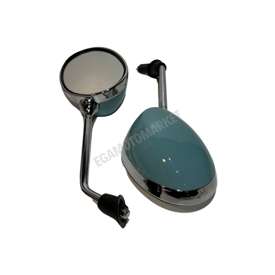 Arora Cappuccino 50 125 Mavi Ayna Takımı | Sağ Ve Sol Uyumlu Dikiz Aynası (turkuaz)