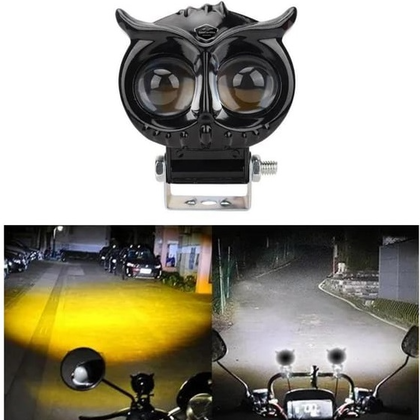 Baykuş Model Sis Farı 1'li Universal Sarı Beyaz Çakar Modlu