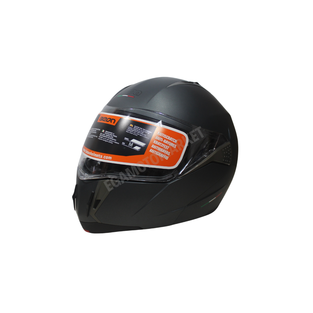Beon Çene Açılır Füme Kask – Ece R22.05 Onaylı M Beden (57-58 Cm)