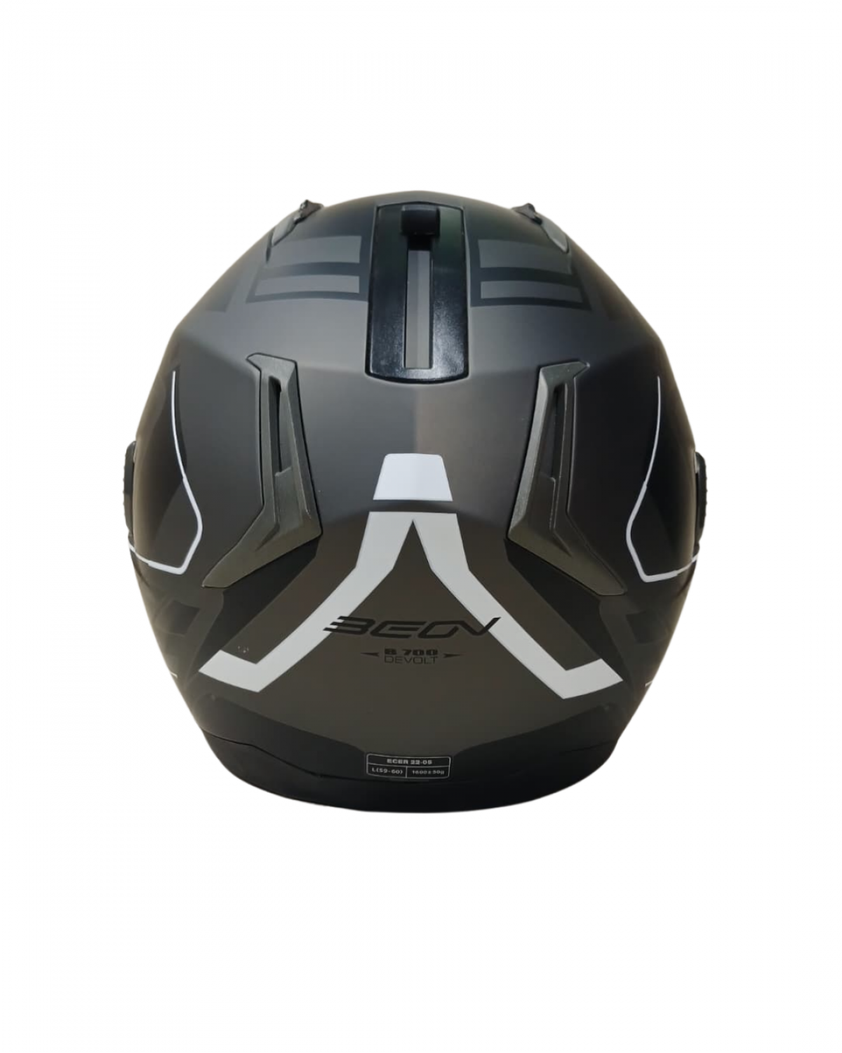 Beon Çene Açılır Vizörlü Kask B700 Air Tek Siyah , Gri