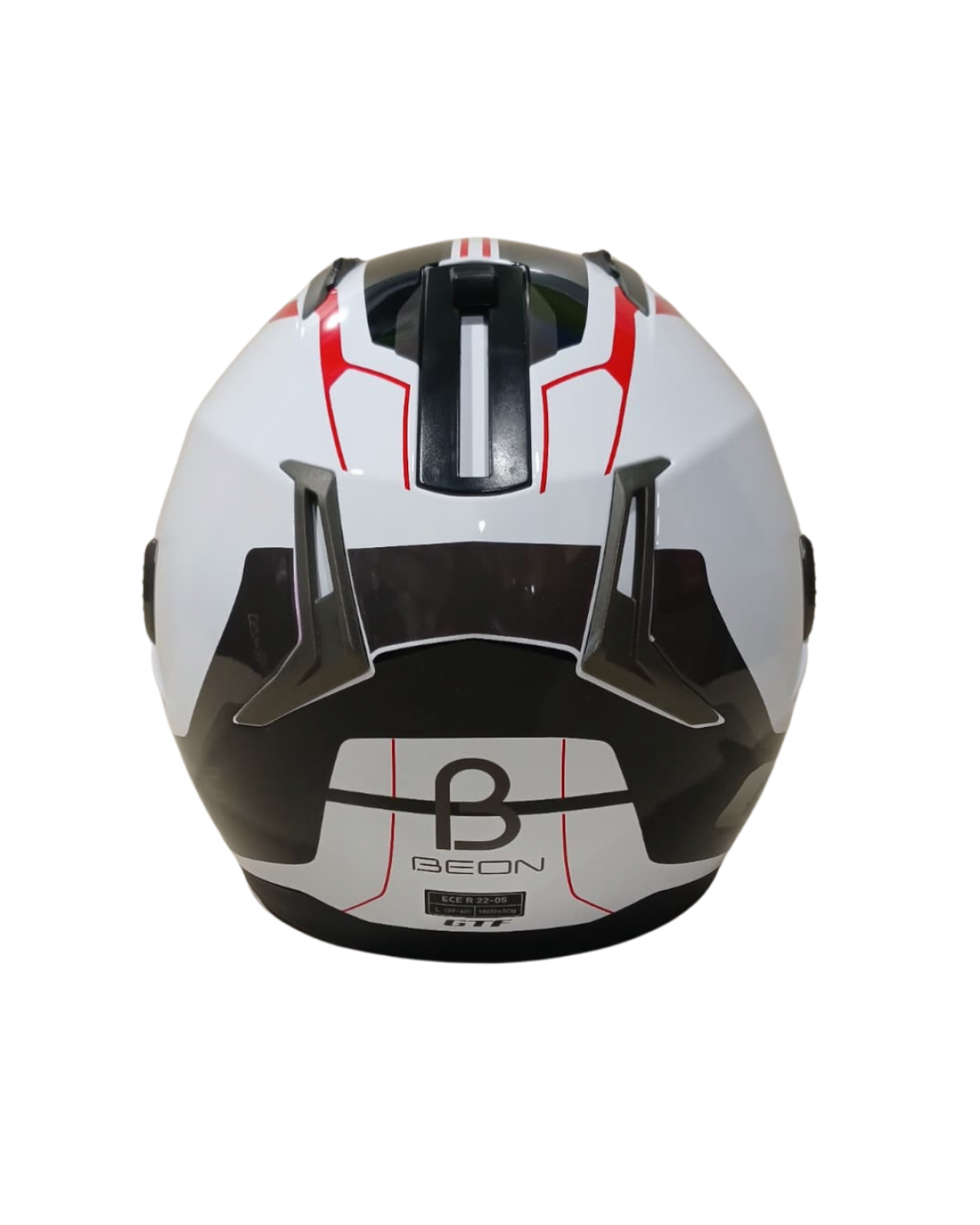 Beon Çene Açılır Vizörlü Kask B700 Beyaz , Kırmızı