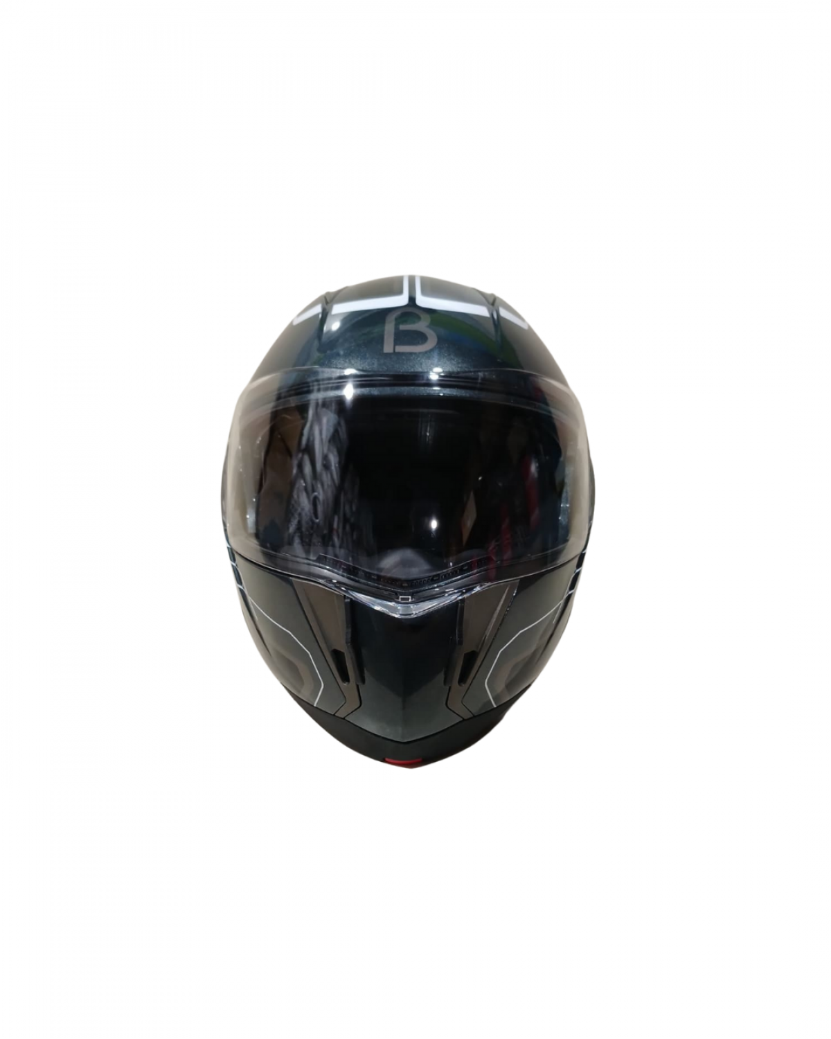 Beon Çene Açılır Vizörlü Kask B700 Gri , Siyah Gt