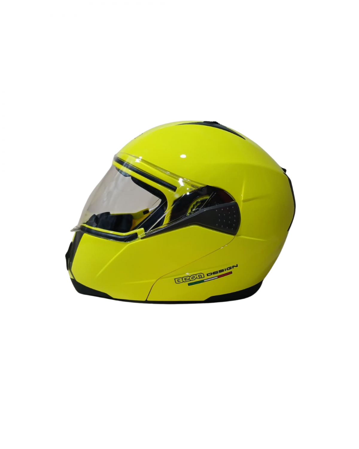 Beon Çene Açılır Vizörlü Kask (b700) Siyah , Sarı Vertigo