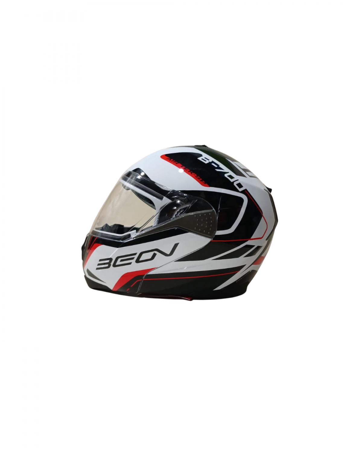 Beon Çene Açılır Vizörlü Kask B700 Siyah,kırmızı Aır Tek