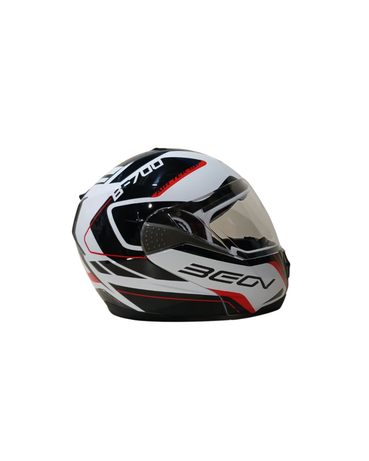 Beon Çene Açılır Vizörlü Kask B700 Siyah,kırmızı Aır Tek