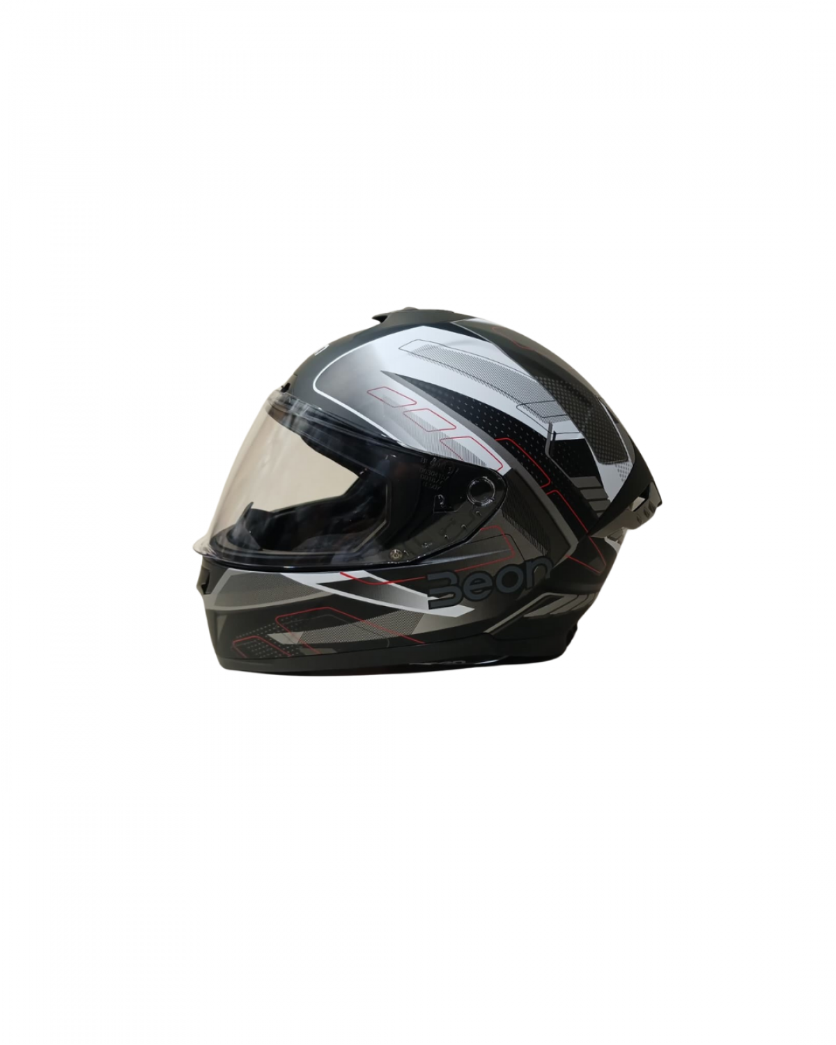 Beon Kapalı Kask (full Face) B507 Siyah,beyaz,gri