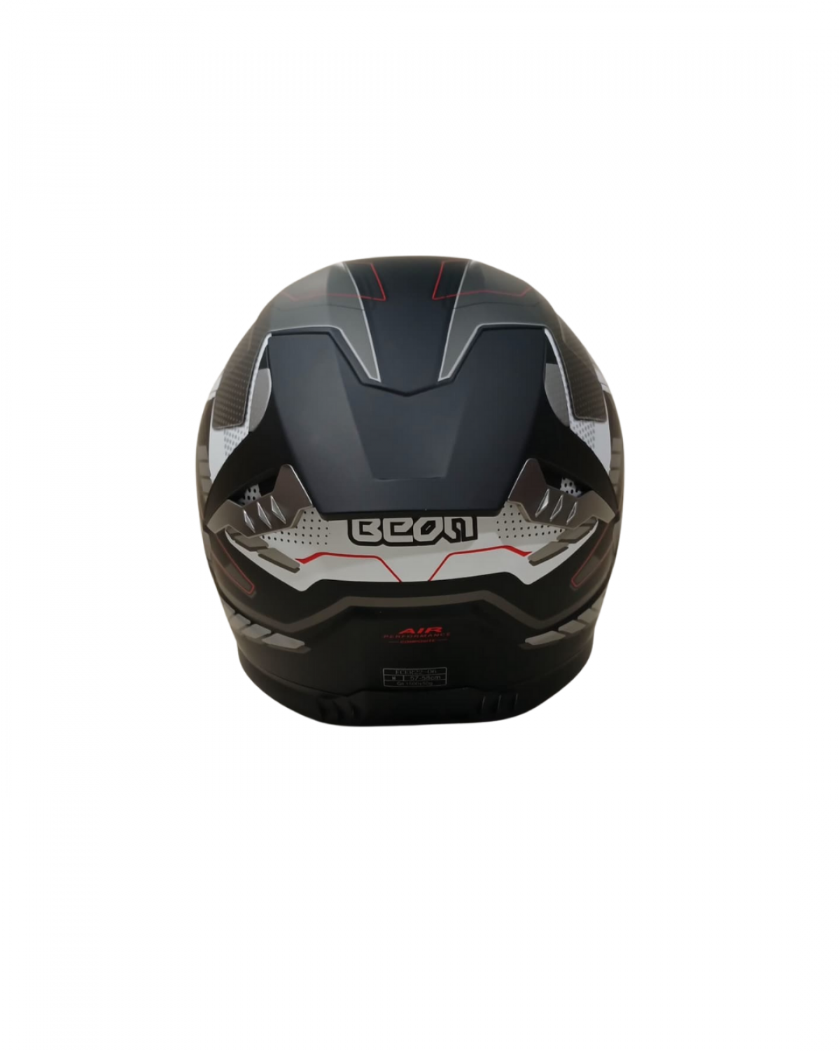 Beon Kapalı Kask (full Face) B507 Siyah,beyaz,gri