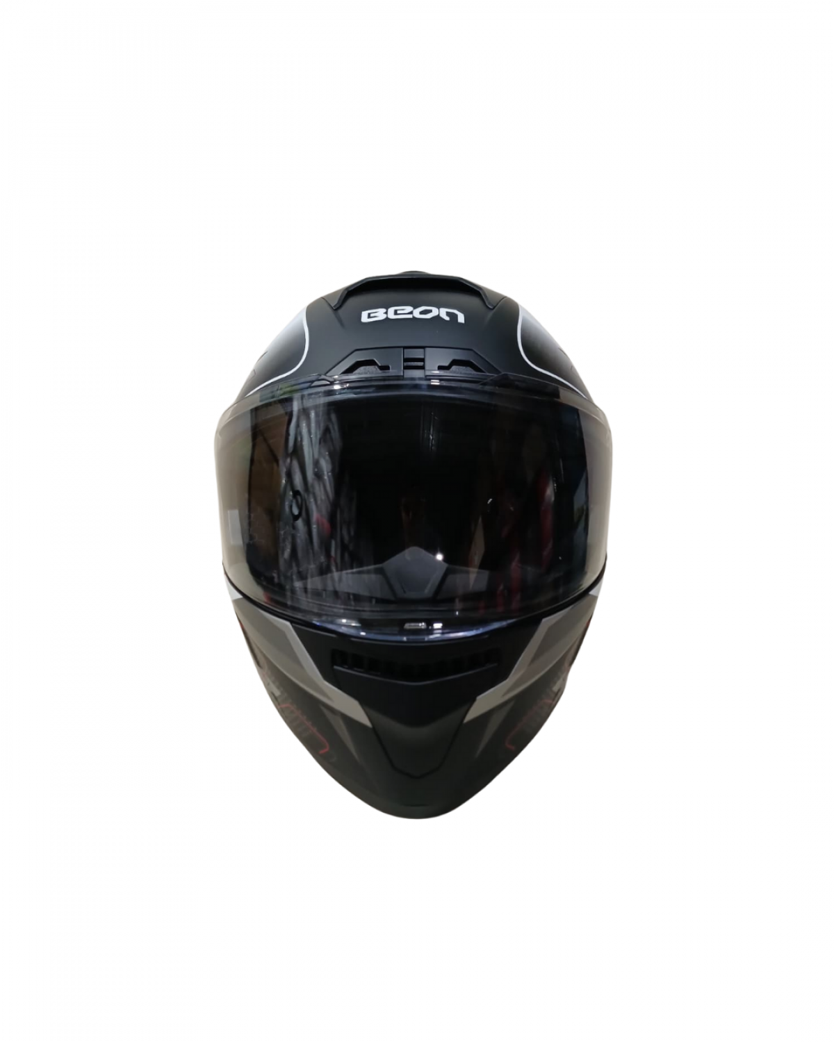 Beon Kapalı Kask (full Face) B507 Siyah,beyaz,gri