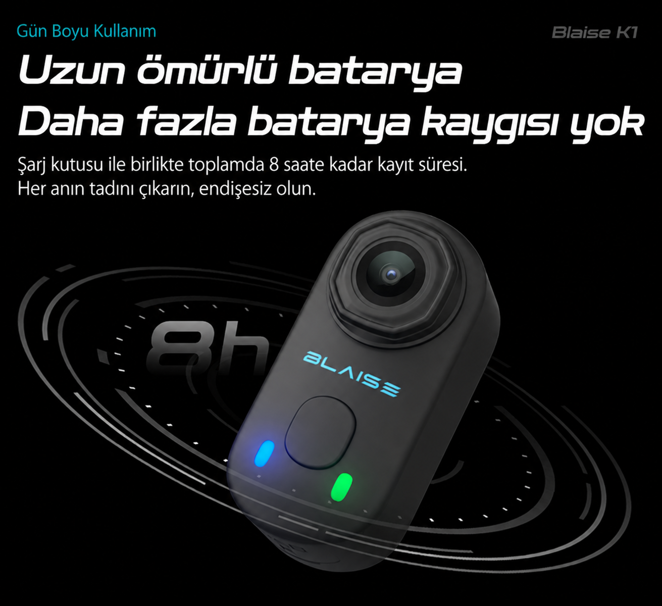 Blaıse K1 Aksiyon Kamera +32gb Sd Kart