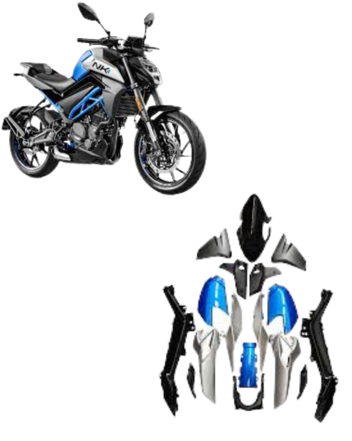 Cf Moto 250nk Mavi Grenaj Seti (17 Parça)