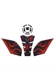 Cf Moto 250sr Tankpad Seti Kırmızı - Siyah Desen 012