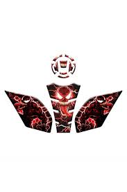 Cf Moto 250sr Tankpad Seti Örümcek Adam Desen 014