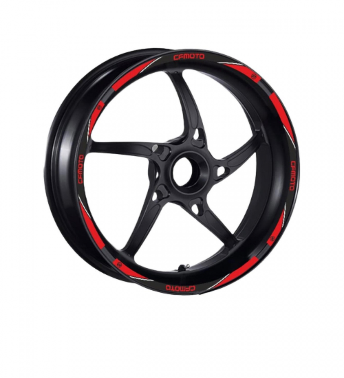 Cf Moto 650mt Jant Şeridi Seti Kırmızı 2 Jant İçin