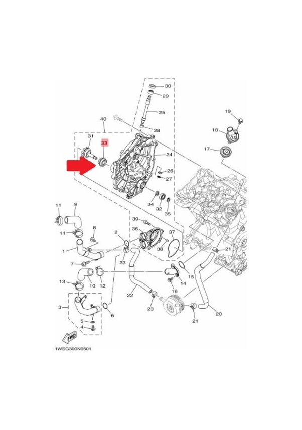 Devirdaim (su Pompa Keçesi Seti Orjinal) Yamaha Mt 07 / Tracer 700 / Xsr 700 / Mt 09 - Tracer 900 - Xsr 900