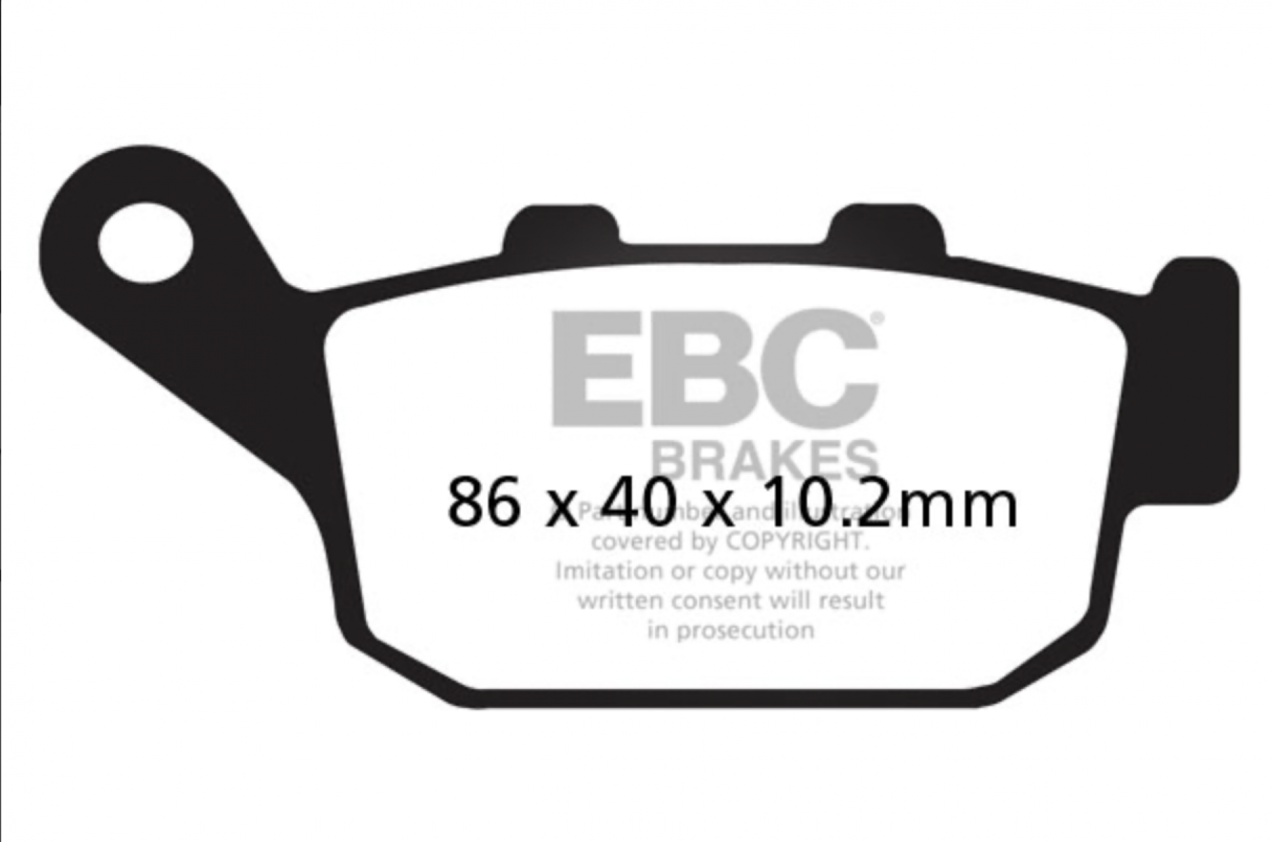 (ebc) Honda Arka Fren Balatası (organik) Fes125/150 ,cb250 96-01 Arka Fren Balatası - Honda Cbr 250r / Cb 250r - Nc 750