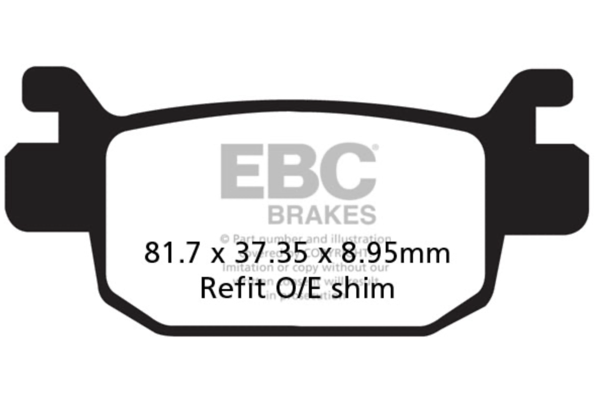 (ebc) Scooter Arka Fren Balatası / Honda Forza 250 (2018-2025) - Sh 125 - Pcx 125 Deluxe (2025-2026) - Adv 350 , Arka