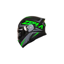 Fazer Helmet Zebra Flourosan Green Full Face Çene Açılır Kask – Ce Belgeli, Siyah Güneş Vizörlü