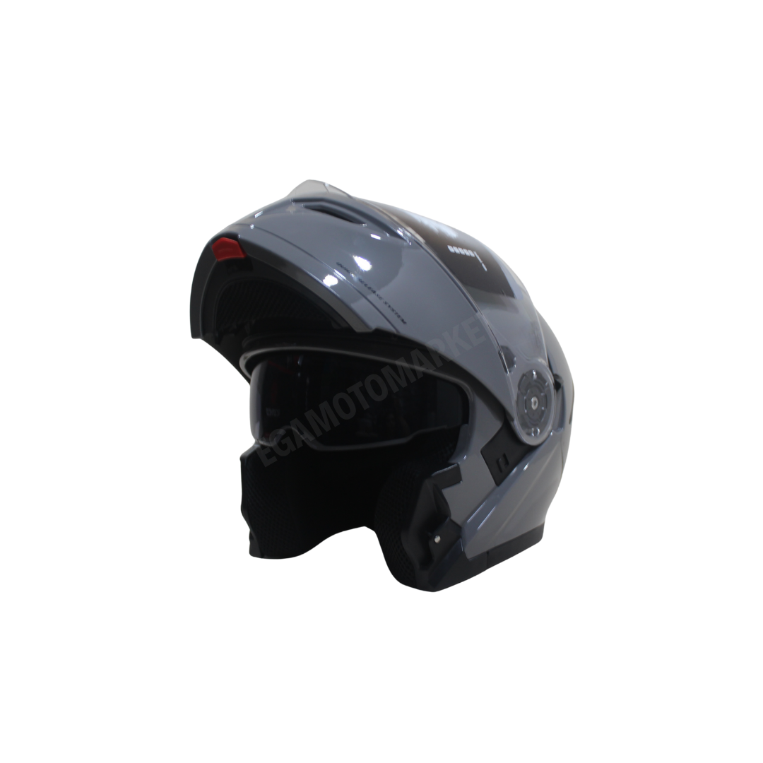 Fazer Helmets Fr-913 Gray Çene Açılır Kask – Gri Güneş Vizörlü, Ce