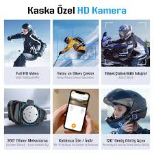 (fazer Kameralı) F-29 Kask Bluetooth Kulaklık (interkom)
