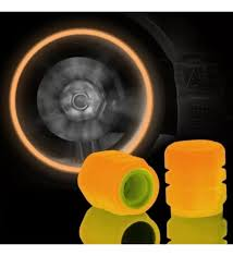 Fosforlu Jant Sibop Kapağı 4'lü Set Renkli Orange (turuncu)