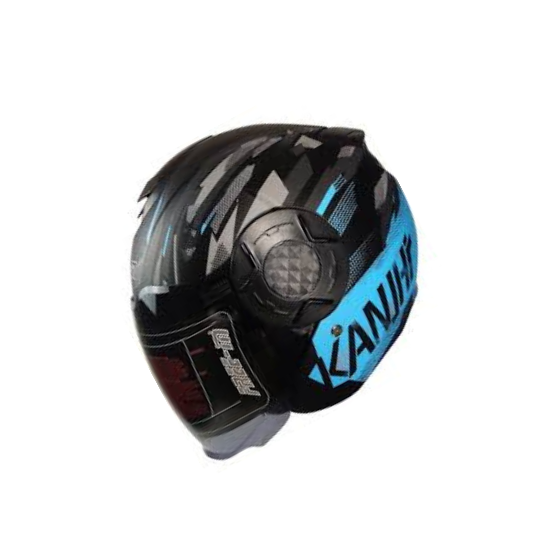 Freem Fr-665 Mat Turkuaz Yarım Camlı Kask – Siyah Mavi Güneş Vizörlü, Ce