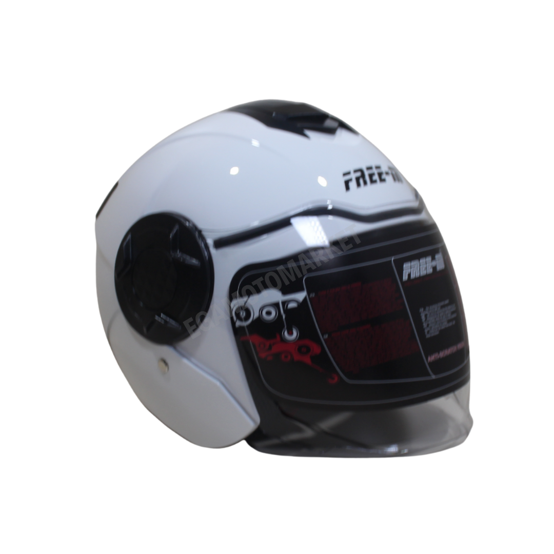 Freem Fr-665 White Çene Açılır Kask – Güneş Vizörlü, Ce