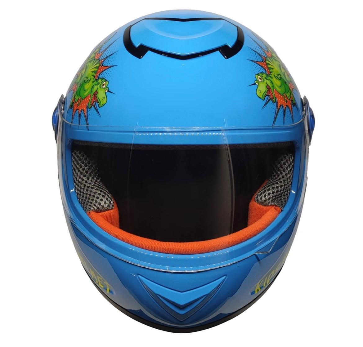 Freem Helmets Çocuk Kaskı Full Face (child Helmet) Dino Blue