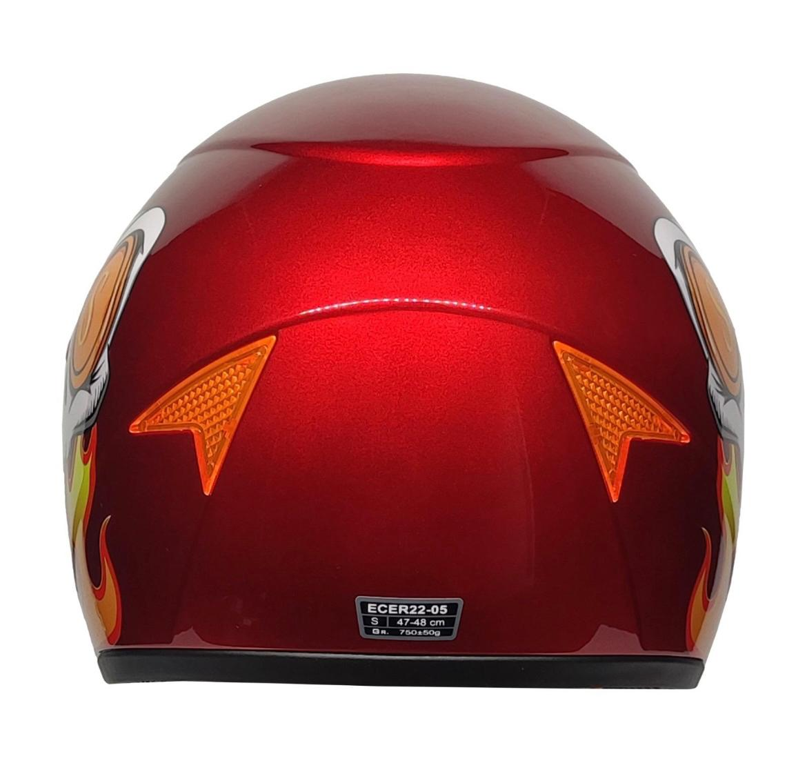 Freem Helmets Çocuk Kaskı Full Face (child Helmet) Skull Red