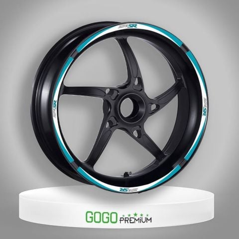 (gogo) Cf Moto 250sr (mavi-beyaz) 1 Set Jant Şeridi - 003