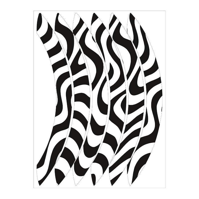 (gogo) Honda Pcx 125 / 150 (2011-2026) Uyumlu (beyaz) Zebra Desen (1 Set)