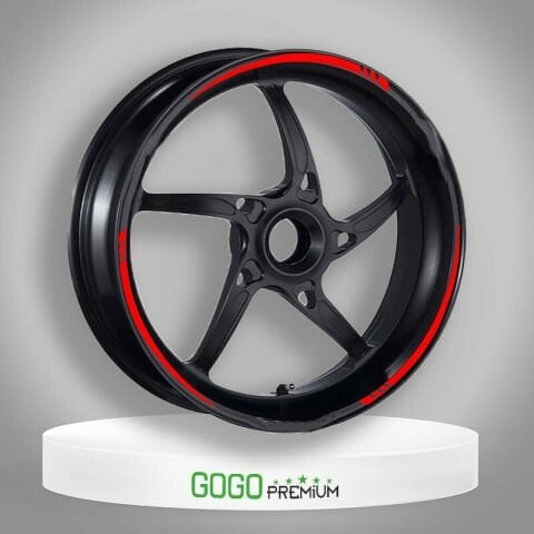 (gogo) Honda Pcx 125 / 150 Kırmızı Iv Jant Şeridi Sticker (2011-2026)