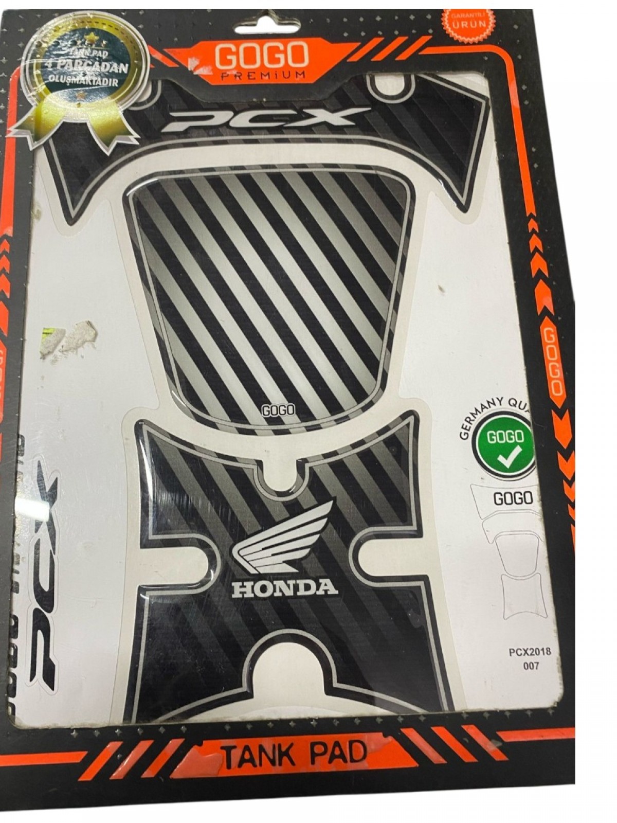 Gogo Honda Pcx 125 Gri Siyah Tankpad (2018-2020)