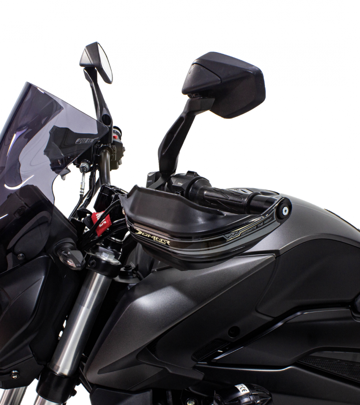 Gp Kompozit Bajaj Dominar 250 / 400 (2017-2026) Uyumlu Plastik Elcik Koruma Siyah