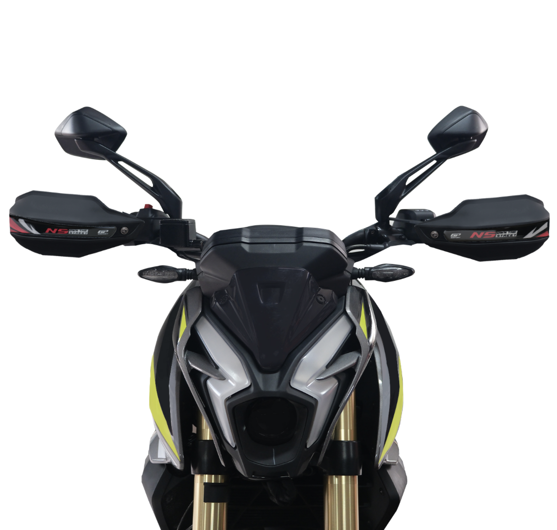 Gp Kompozit Bajaj Pulsar Ns 400 Z (2025-2026) Uyumlu Plastik Elcik Koruma (siyah-kırmızı)