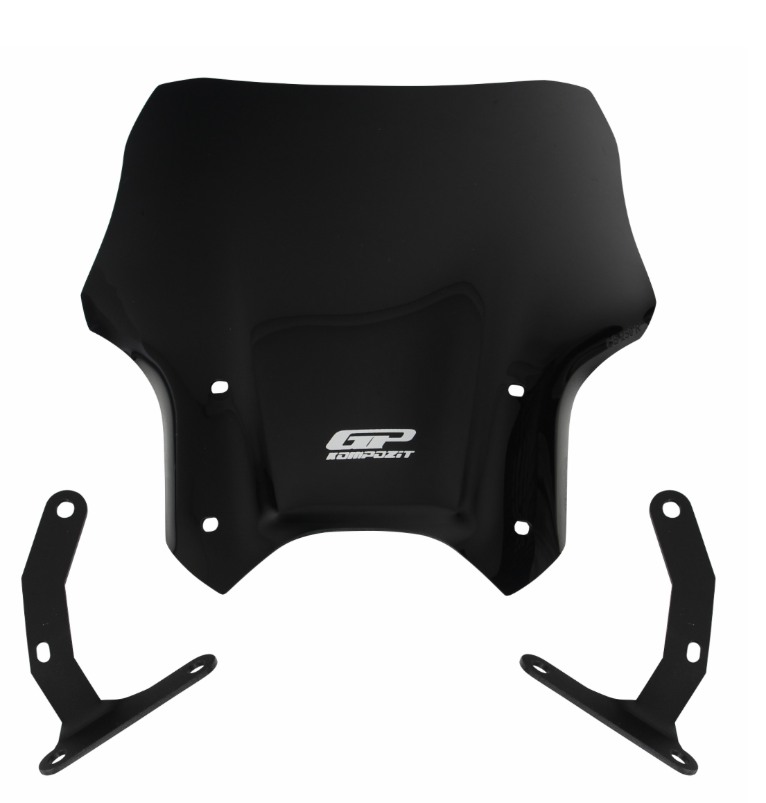 Gp Kompozit Honda Cb 125r / Cb 250r (2012-2024) Uyumlu Kısa Ön Cam (siyah) 33cm