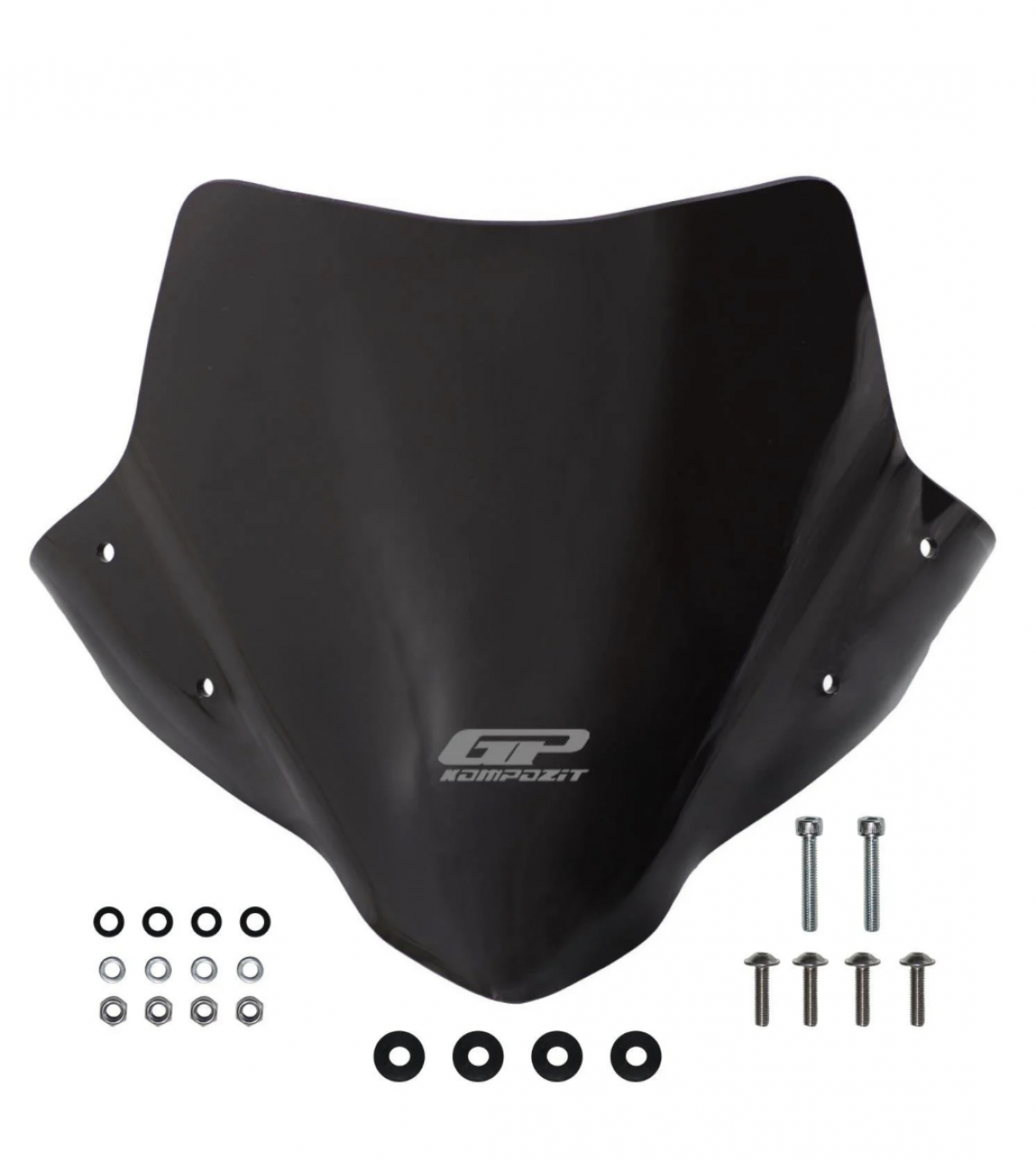 Gp Kompozit Honda Cb500 Hornet (2024-2025) Uyumlu Ön Cam Siyah 28cm