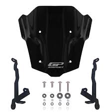 Gp Kompozit Honda Cb650r E-clutch 2025-2026 Uyumlu Kısa Ön Cam (siperlik) Siyah
