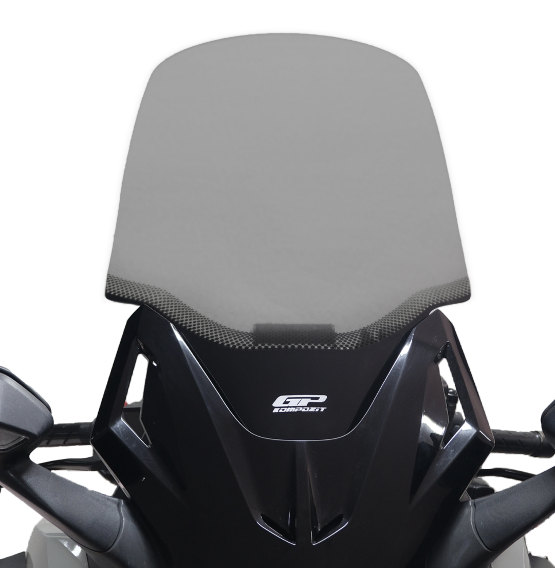 Gp Kompozit Honda Forza 250 (2021-2026) Uyumlu Baskılı Ön Tur Camı Füme 62cm